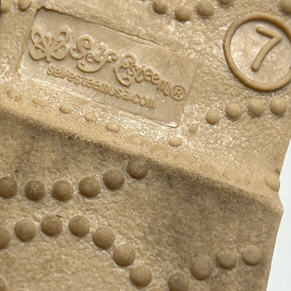 Self Esteem Girls Gladiator Sandals Glitter Strappy Open Toe  Zip Closure Size 7 - Picture 6 of 7